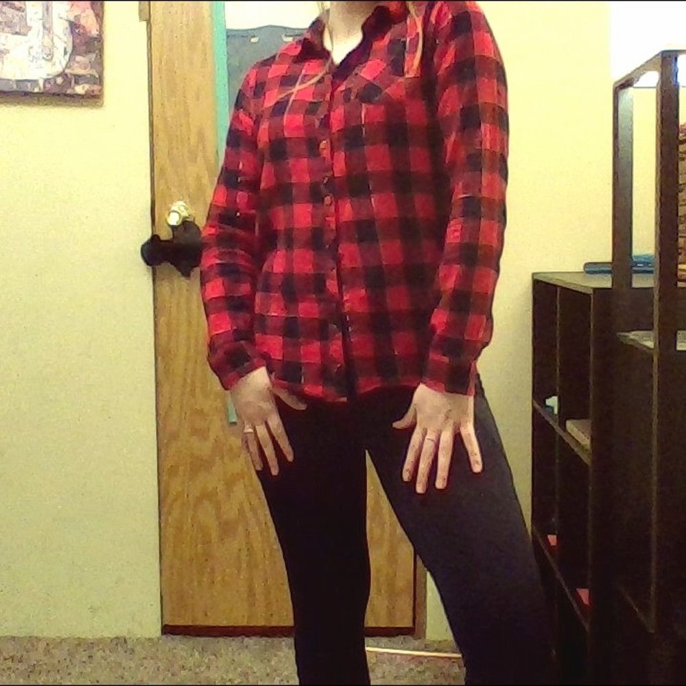 Plaid long sleeve shirt